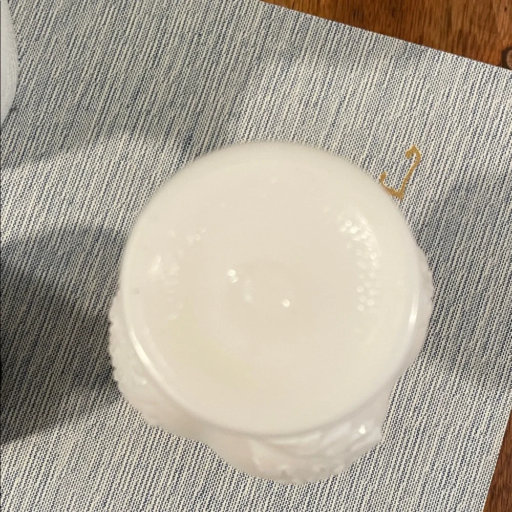 Vintage Imperial Glass Company Chrysanthemum Milk Glass Bud Vase | MCM